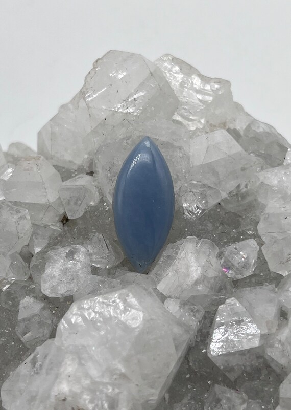 Marquise Angelite Cabochon 12.46ct