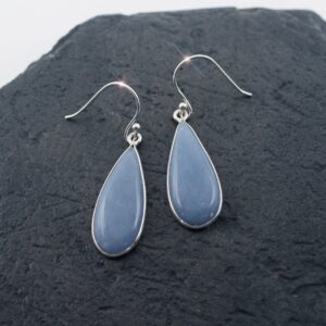 Nothing But Blue Skies - Beautiful Angelite Sterling Silver Earrings Nothing But Blue Skies - Beautiful Angelite Sterling Silver Earrings