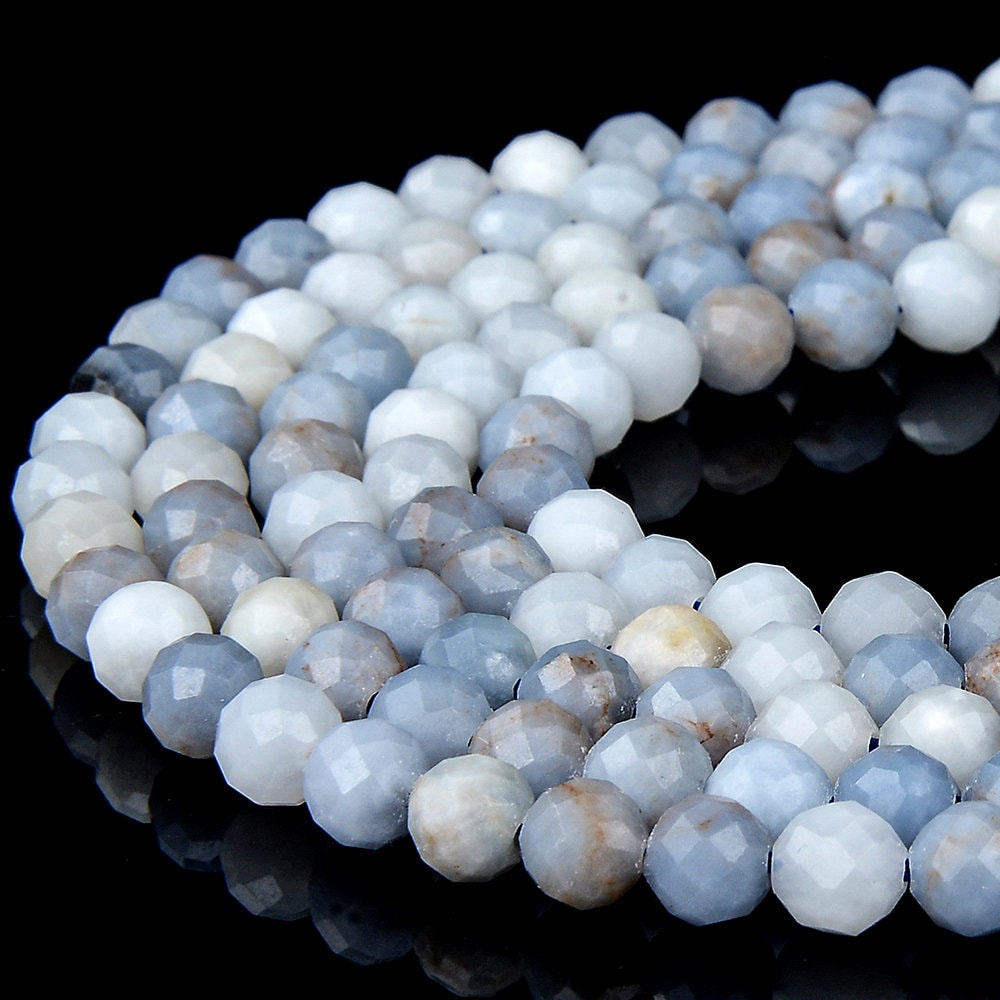 Natural Angelite Gemstone Grade Aa Micro Faceted Round 5-6mm Loose Beads 15 Inch Full Strand (80018227-p97)
