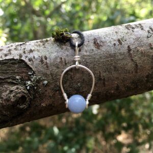 Angelite Bead Necklace: Jewelry Gifts