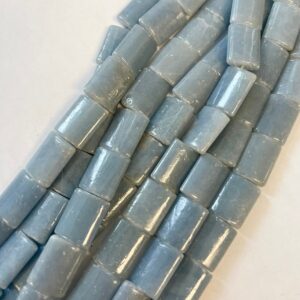 Natural Angelite 16x12x5mm Rectangle Gemstone Beads---15.5"