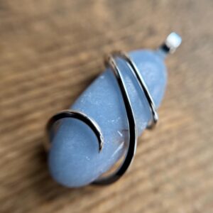 Angelite in sterling silver pendant Angelite in sterling silver pendant