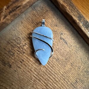 Angelite in sterling silver pendant Angelite in sterling silver pendant