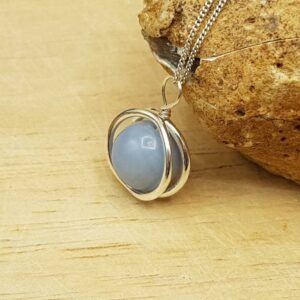 Minimalist Angelite Circle Pendant Necklace. Reiki Jewelry Uk. Sterling Silver Necklaces For Women. Minimalist Angelite Circle Pendant Necklace. Reiki Jewelry Uk. Sterling Silver Necklaces For Women.
