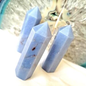 Angelite Crystal Tower • Ethically Sourced Angelite Crystal Tower • Ethically Sourced