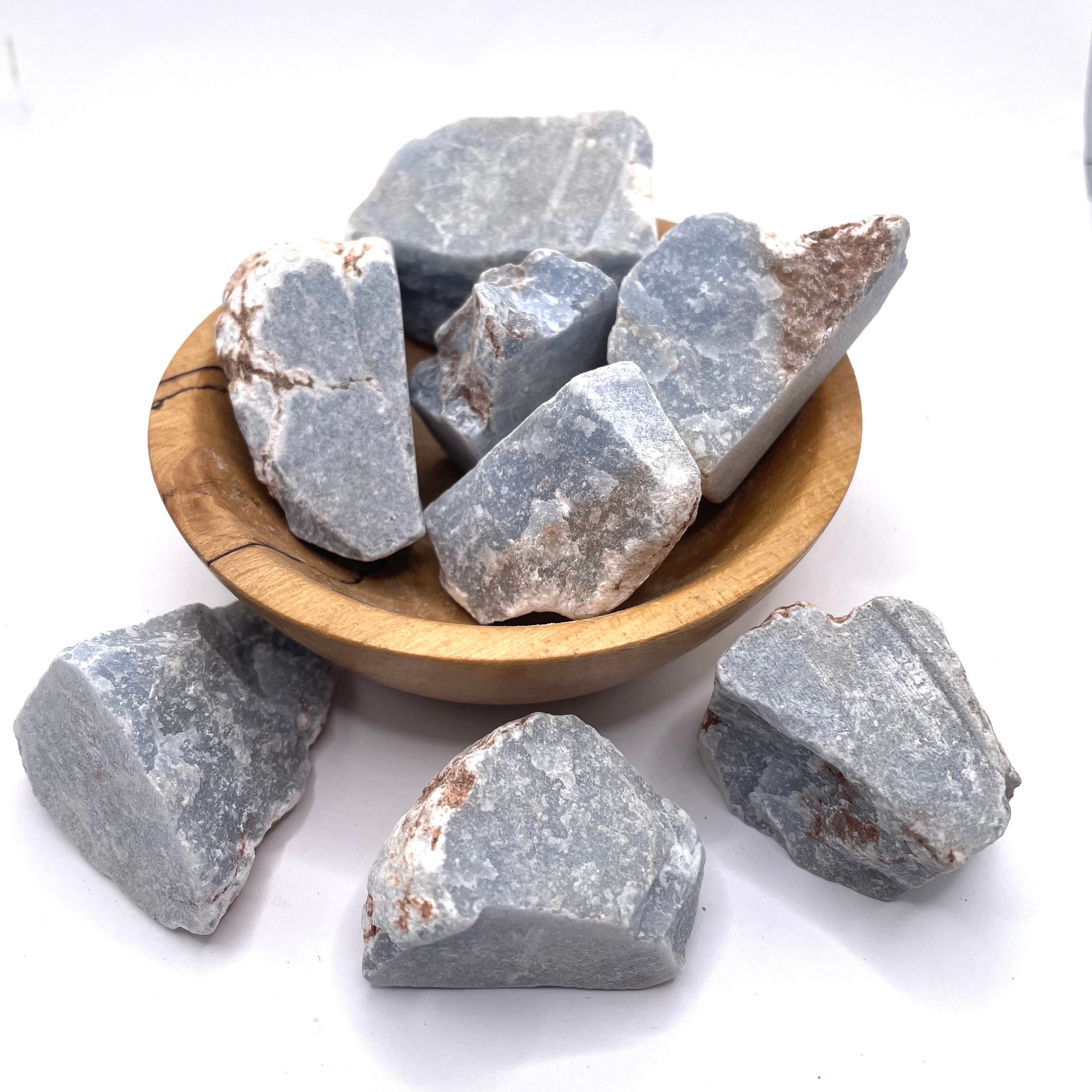 Angelite Blue Rough Natural Raw Stone 1”- 2.5"