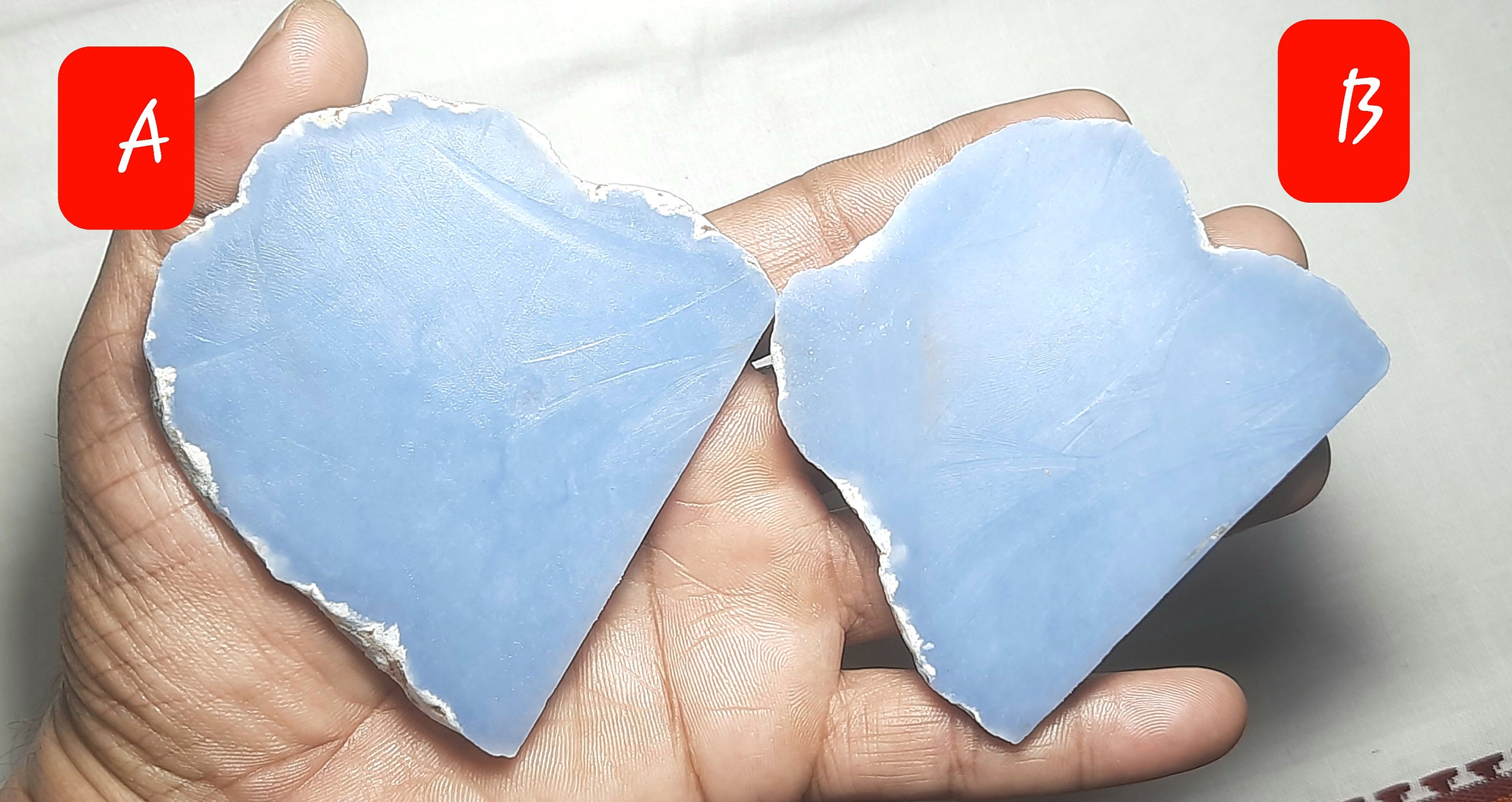 Naturl Angelite Unpolished Rough Gemstone Raw Angelite Stone,angelite Crystal,angelite Healing Slice,angelite Specimen,angelite Raw Material