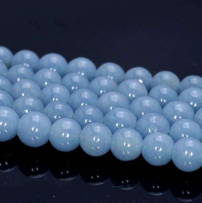 10 Strands 6mm 100% Genuine Angelite Gemstone Grade Aaa Deep Blue Smooth Round Loose Beads 15.5 Inch Full Strand Bulk Lot (80005114-458 X10) 10 Strands 6mm 100% Genuine Angelite Gemstone Grade Aaa Deep Blue Smooth Round Loose Beads 15.5 Inch Full Strand Bulk Lot (80005114-458 X10)