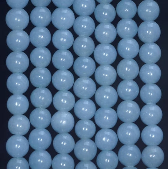 4mm Natural Angelite Gemstone Grade Aaa Round Beads 15 Inch Full Strand Bulk Lot 1,2,6,12 And 50 (80016361-p59)