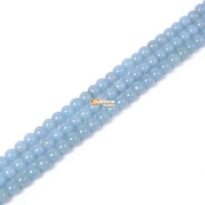 4mm Natural Angelite Round Loose Beads Diy Jewelry Making Strand 15.5-16"