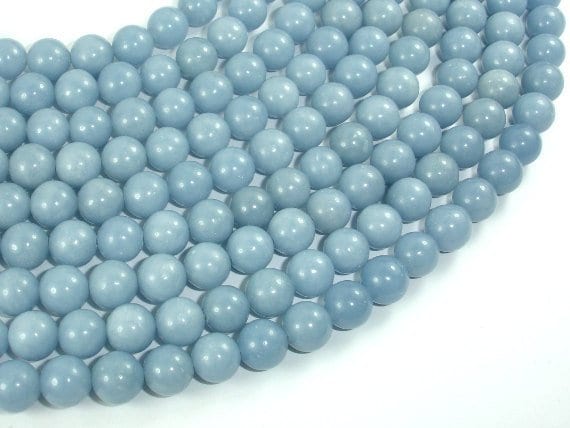 Angelite, 8mm, Round, 15.5 Inch, Full Strand, Approx. 51 Beads, Hole 1mm (117054003) Angelite, 8mm, Round, 15.5 Inch, Full Strand, Approx. 51 Beads, Hole 1mm (117054003)