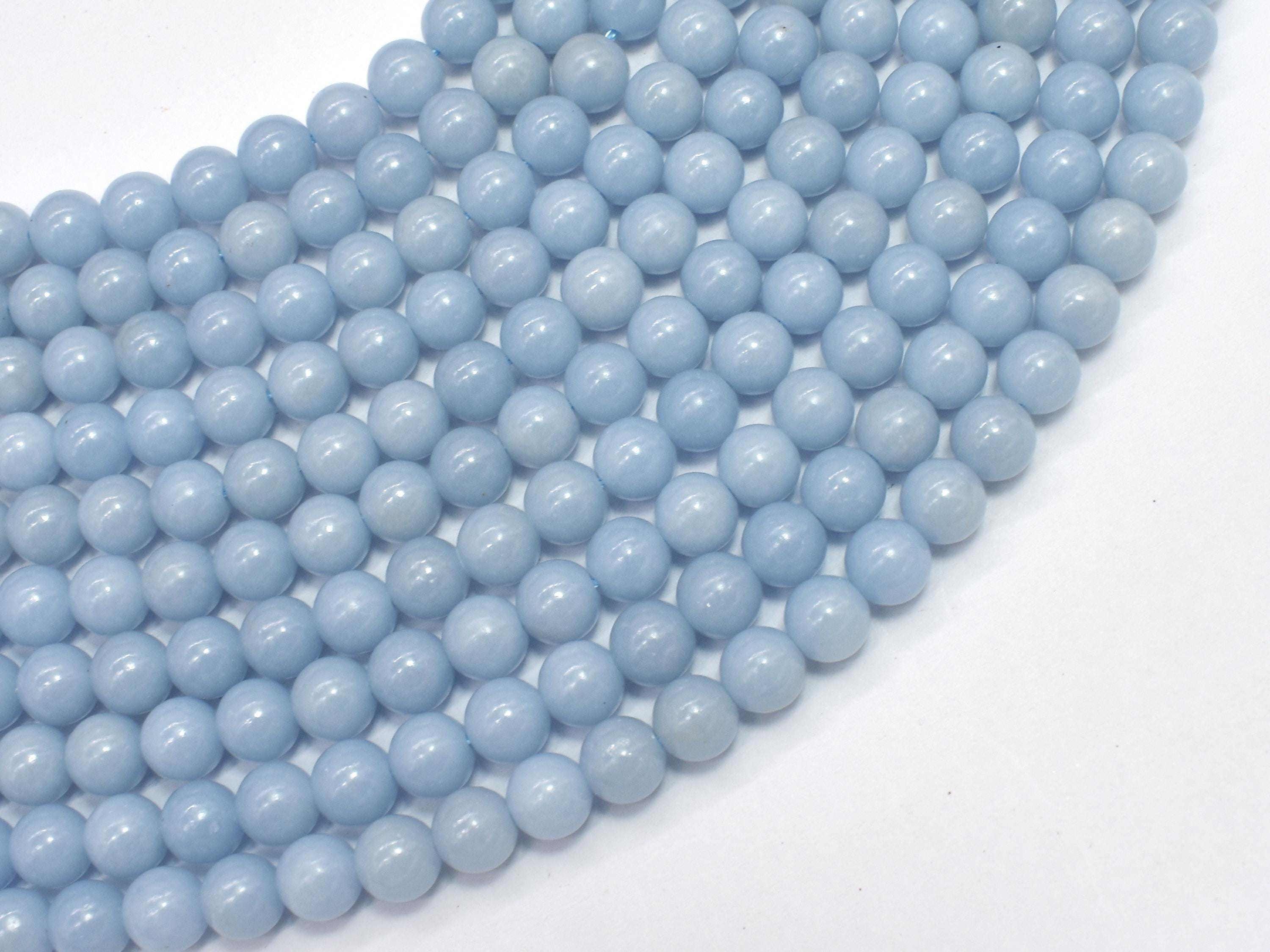 Angelite Beads: 6mm (6.7mm) Round, 15 Inch (117054002) Angelite Beads: 6mm (6.7mm) Round, 15 Inch (117054002)