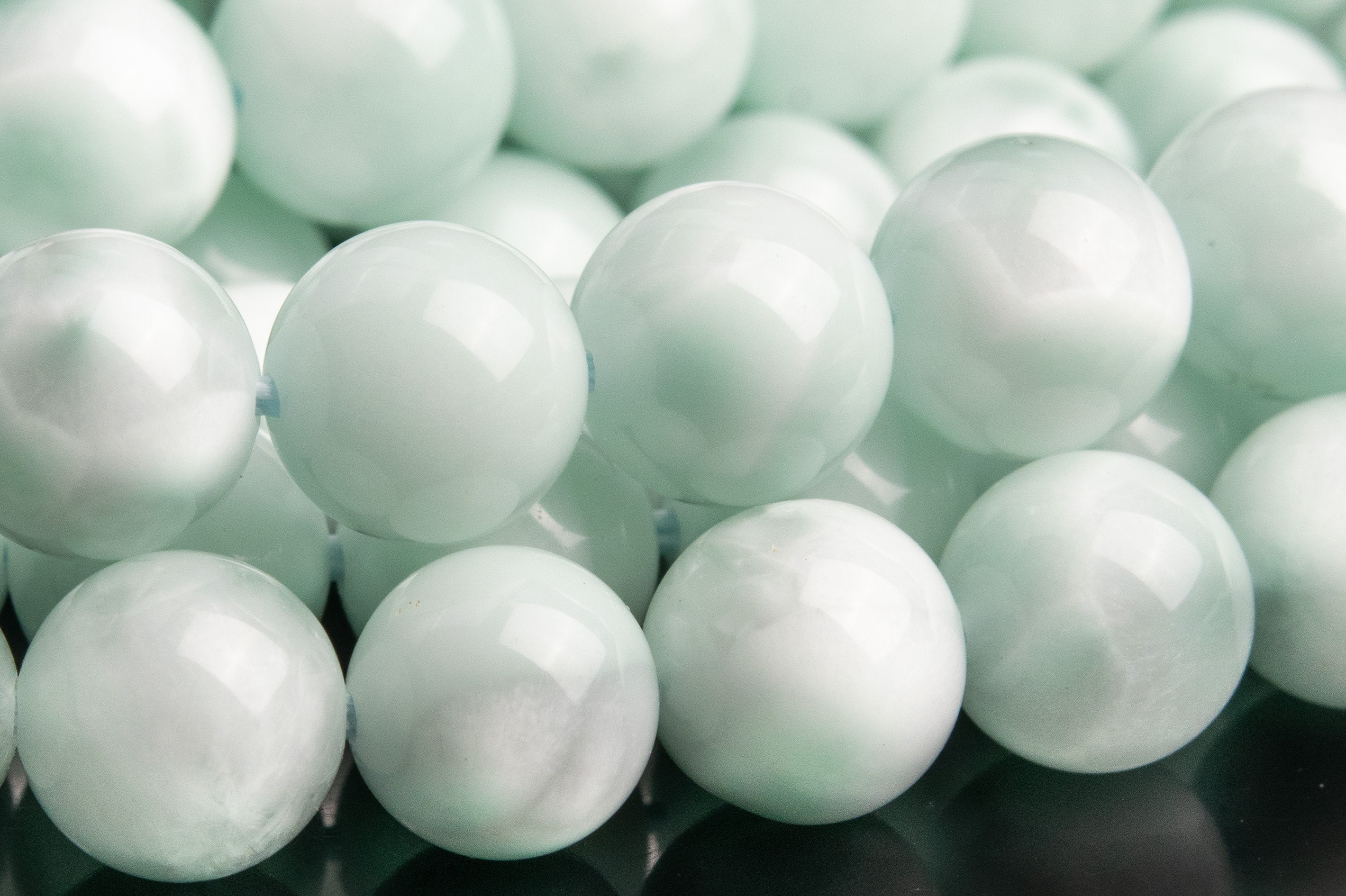 Genuine Natural Angelite Gemstone Beads 8mm Green Round Aaa Quality Loose Beads (112954) Genuine Natural Angelite Gemstone Beads 8mm Green Round Aaa Quality Loose Beads (112954)