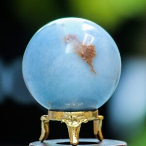 62MM Angelite Crystal Sphere: Calming Blue Stone, Meditation & Peace 62MM Angelite Crystal Sphere: Calming Blue Stone, Meditation & Peace