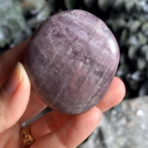 Anhydrite Palmstone, Purple Angelite Anhydrite Palmstone, Purple Angelite