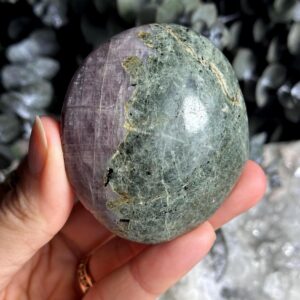 Anhydrite Palmstone, Purple Angelite Anhydrite Palmstone, Purple Angelite