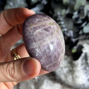 Anhydrite Palmstone, Purple Angelite Anhydrite Palmstone, Purple Angelite