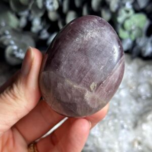 Anhydrite Palmstone, Purple Angelite Anhydrite Palmstone, Purple Angelite