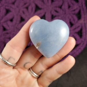 Angelite Heart Crystal Polished Stones Pocket Crystals Natural Blue Anhydrite Unique Peru carving carved shaped Angelite Heart Crystal Polished Stones Pocket Crystals Natural Blue Anhydrite Unique Peru carving carved shaped