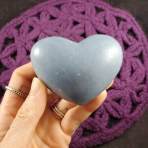 Large Angelite Heart Crystal Polished Stones Crystals Natural Blue Anhydrite Unique Peru carving carved shaped Large Angelite Heart Crystal Polished Stones Crystals Natural Blue Anhydrite Unique Peru carving carved shaped