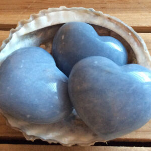Angelite Puffy Heart: Peaceful Healing Crystal (45mm) Angelite Puffy Heart: Peaceful Healing Crystal (45mm)