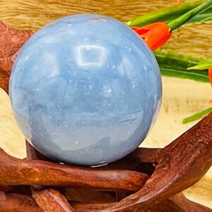 Angelite Sphere, Blue Crystal Ball, Gemstone Sphere, Healing Chakra Stone, 2 inch (50 mm) Angelite Sphere, Blue Crystal Ball, Gemstone Sphere, Healing Chakra Stone, 2 inch (50 mm)