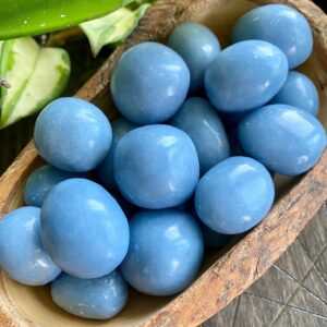 Angelite Tumbled Stone , Angel Gemstone Crystal Angelite Tumbled Stone , Angel Gemstone Crystal