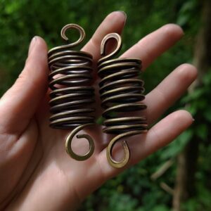 Antiqued Brass Hair Spiral // Antiqued Brass Hair Coils // Dark Mori Brass Hair Accessories // Antiqued Brass Dread Beads Antiqued Brass Hair Spiral // Antiqued Brass Hair Coils // Dark Mori Brass Hair Accessories // Antiqued Brass Dread Beads