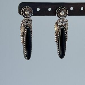 Apache Tear Earrings by Mel Tosse’