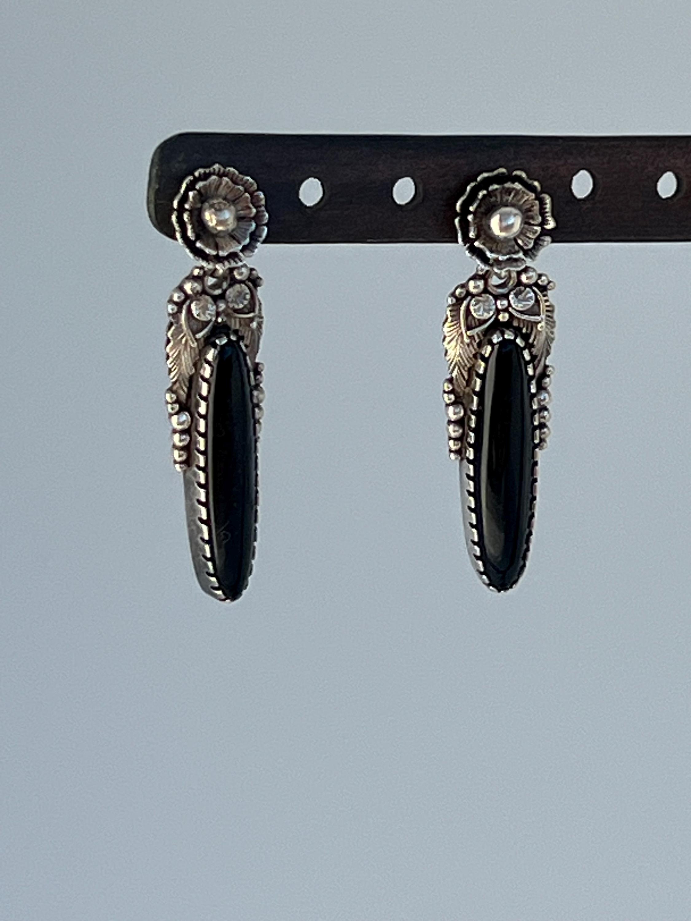 Apache Tear Earrings By Mel Tosse’