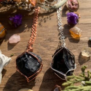 Apache Tears Crystal Necklace, Rough Apache Crystal, Black Crystal Necklace, Comforting, handmade, natural apache tears jewelry, gift Apache Tears Crystal Necklace, Rough Apache Crystal, Black Crystal Necklace, Comforting, handmade, natural apache tears jewelry, gift