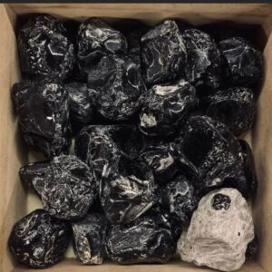 Apache Tears Black Obsidian Volcanic Glass Rough Raw Natural Crystal Gemstones