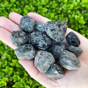Apache Tears Raw Crystal - 0.75- 1" - Natural Apache Tears Crystal - Healing Crystals & Stones - Rough Obsidian Apache Tears