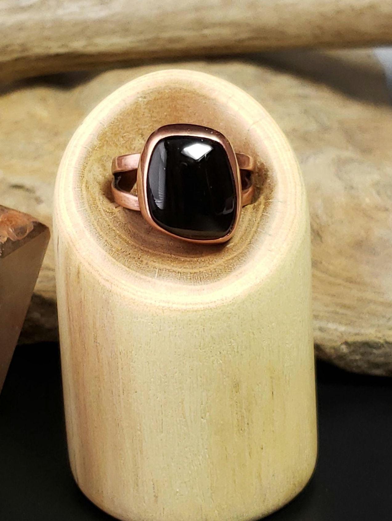 Apache Tear Obsidian Ring Apache Tear Obsidian Ring