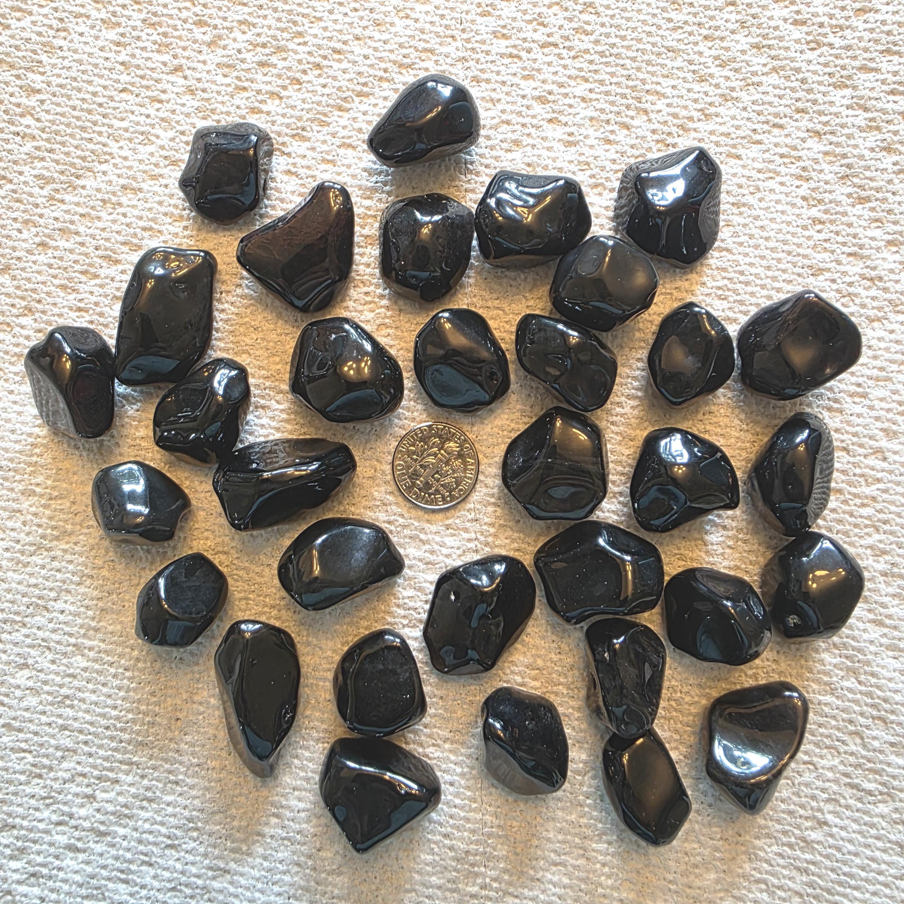 Tumbled Apache Tears - 3x Per Bag - Medium - 5-10 Grams - Ohio, Usa - 100% Natural Tumbled Apache Tears - 3x Per Bag - Medium - 5-10 Grams - Ohio, Usa - 100% Natural