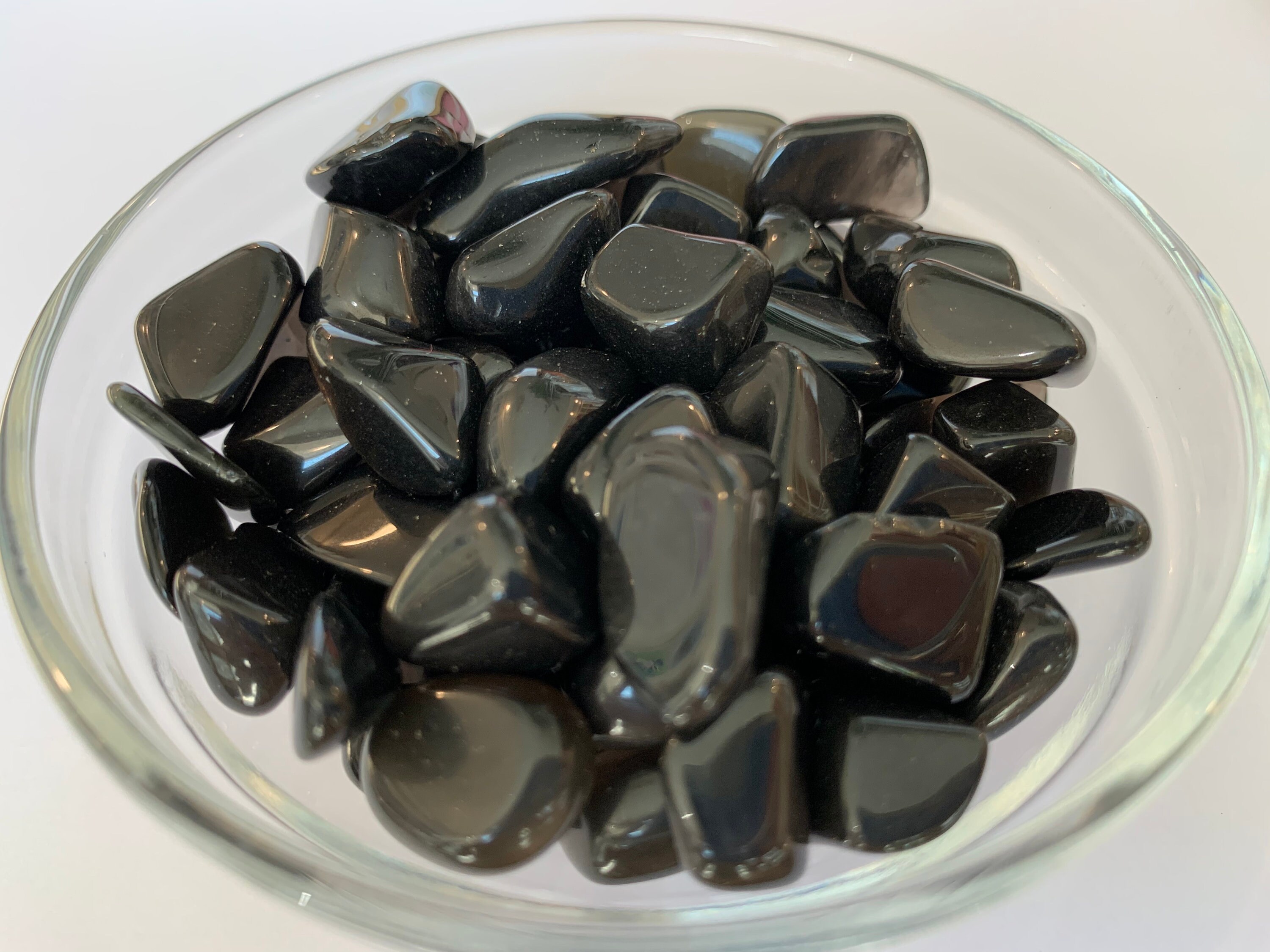 Small Apache Tear Tumbled Stone Small Apache Tear Tumbled Stone
