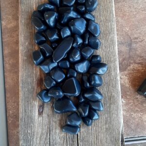 Obsidian Stones, Lightly Tumbled Arizona Rocks, Home Decor Crafting