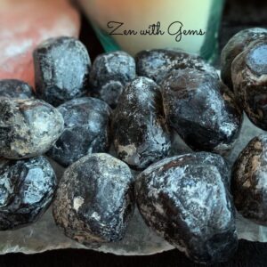 Apache Tear, Rough Tumbled Apache Tear, Obsidian, Crystal Grid, Chakra, Reiki, Sacred Space, Pagan Altar, Meditation!