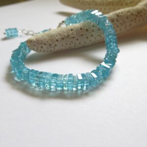 Apatite Bracelet, 925 Sterling Silver Adjustable Friendship Bracelet