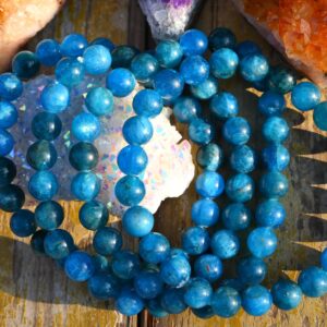 Natural Apatite Stretchy Bracelet,handmade Women/men Bracelet,gemstone Round Bracelet,for Gift Bracelet,healing Round Bracelet.