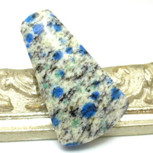 35.565 Carats K2 Apatite Cabochon Granite Teal Aqua Blue White Natural Jewelry Crystal Rare Royal Fashion Jewelry Semi Precious Gemstone