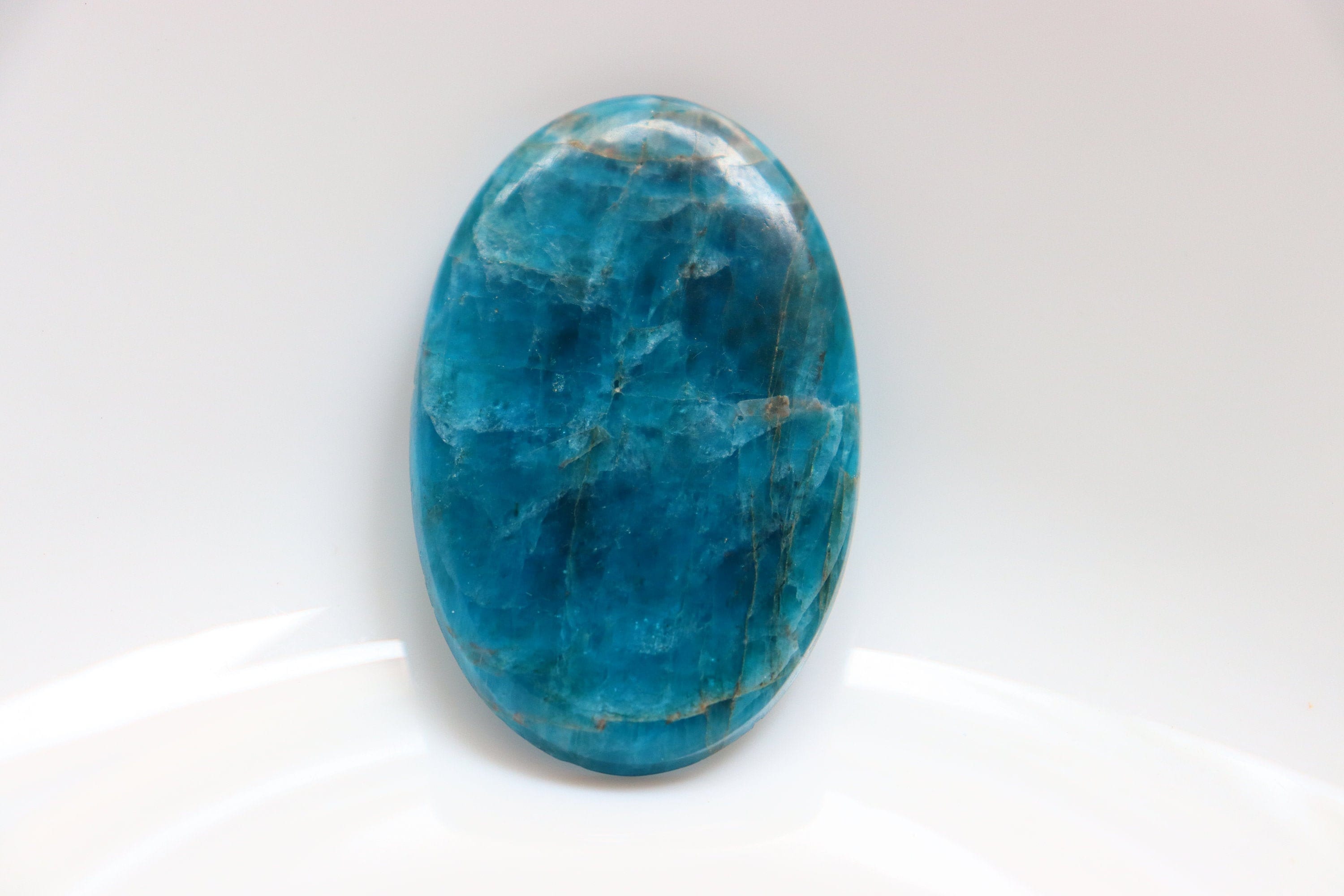 Big Size Apatite Cabochon, Blue Apatite Pocket Stone, Crystal Healing Cabochon, Healing Stone, High Quality Ethical Crystals, Loose Stone.