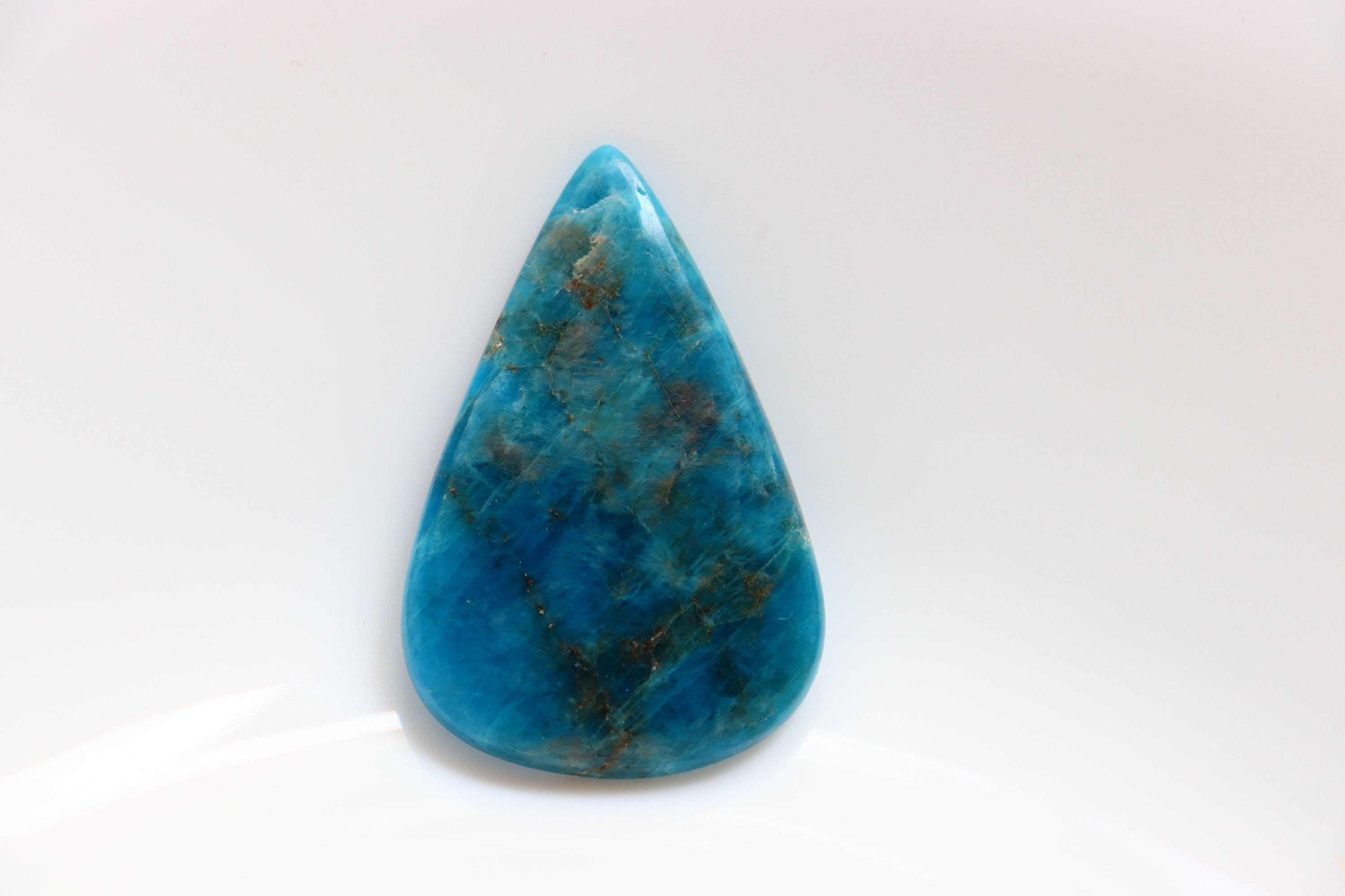 Big Size Apatite Cabochon, Blue Apatite Pocket Stone, Crystal Healing Cabochon, Healing Stone, High Quality Ethical Crystals, Loose Stone.