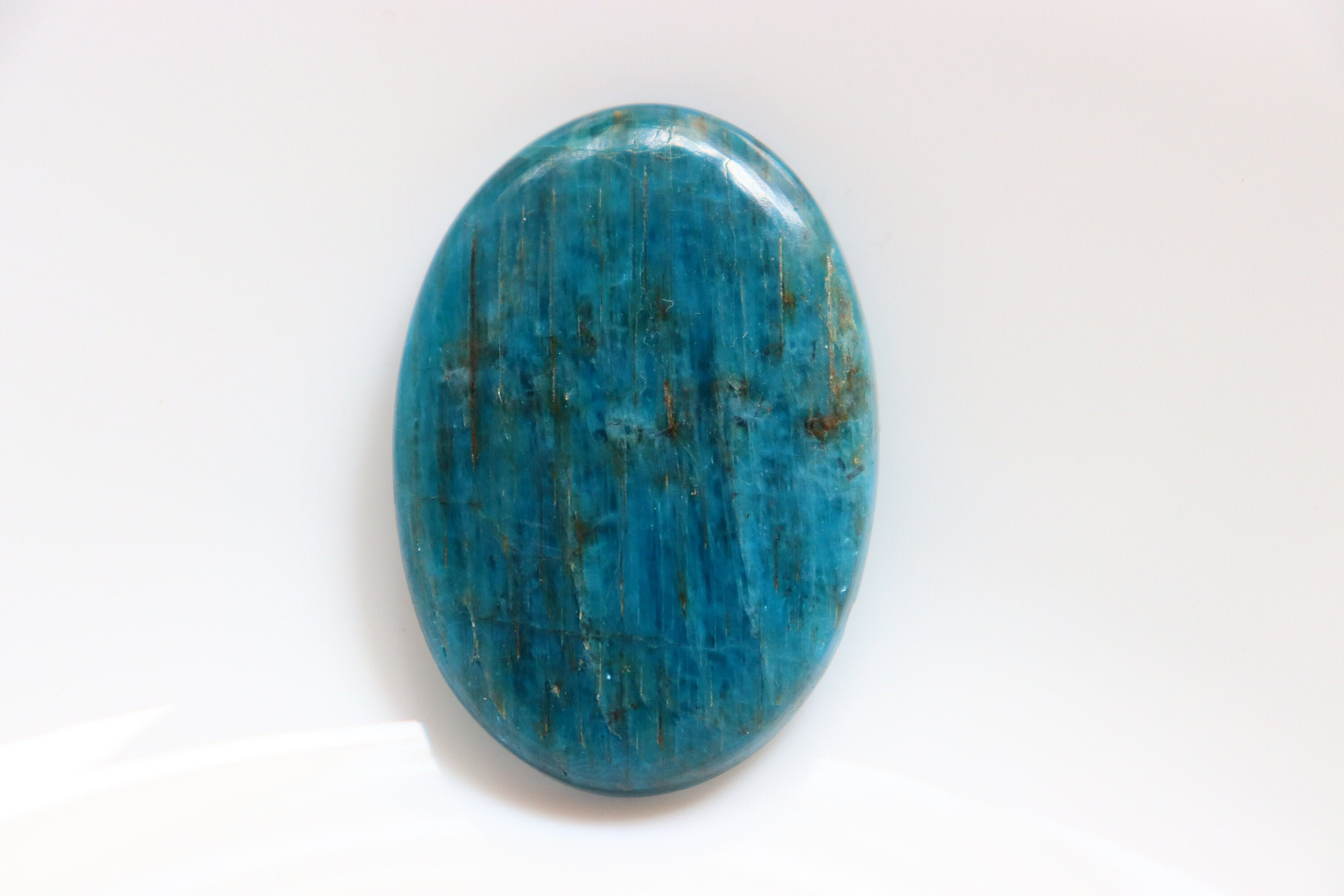 Big Size Apatite Cabochon, Blue Apatite Pocket Stone, Crystal Healing Cabochon, Healing Stone, High Quality Ethical Crystals, Loose Stone.