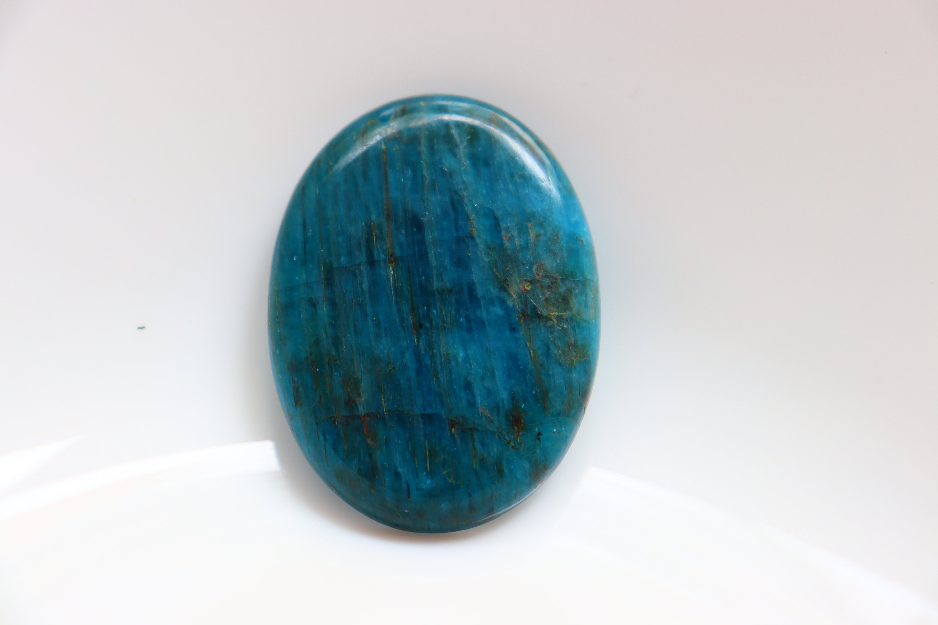 Big Size Apatite Cabochon, Blue Apatite Pocket Stone, Crystal Healing Cabochon, Healing Stone, High Quality Ethical Crystals, Loose Stone.