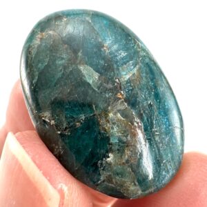 Blue Apatite Cabochon , Crystal Gemstone