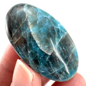 Blue Apatite Cabochon , Crystal Gemstone