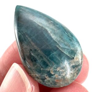 Blue Apatite Cabochon , Crystal Gemstone