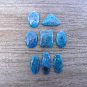 Blue Apatite Cabochon, Oval Gemstone Cabochon, Eliminate Social Anxiety And Throat Chakra Stone