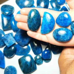 Natural Apatite Cabochon Gemstone: Mix Shape & Size